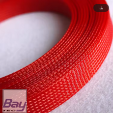 Bay-Tec Gewebe Schutz Schlauch 10mm je Meter - Rot