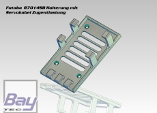 Futaba R7014SB R7114SB R7214SB R7314SB Empfängerhalterung mit Servokabel Zugentlastung - Schwarz
