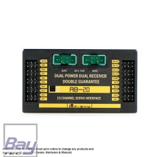 FRSKY Redundancy Bus-20 RB-20 - Servo- Akku-Weiche - bis 15 Servos