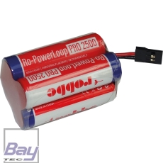 ROBBE RO-POWER LOOP MIGNON AA 2500 MAH 4,8 V EMPFÄNGERAKKU MIT JR KABEL, WÜRFEL
