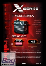 Robbe X-Serie FS 4009X HV MG 32Kg/cm / 0,09 sek. Digital Servo