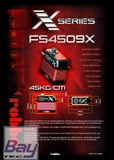 Robbe X-Serie FS 4509X HV MG 45kg/cm 0,09 sek Digital Servo Brushless Motor