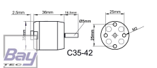 ROXXY BL Outrunner C35-42-810kV Solius Heron