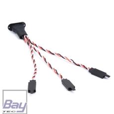 MPX 8Pin Vergoldete Stecker / Buchse 1 paar incl. 3 Servo Kabel und Stecker an jeder Seite