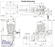 SAITO FG-17 Benzin 4T-Motor - 17,2ccm