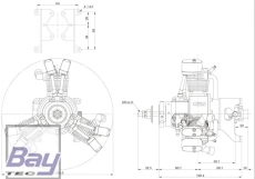SAITO FG-19R3 BENZIN MOTOR 3-ZYLINDER