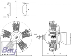 SAITO FG-73R5 BENZIN MOTOR 5-ZYLINDER