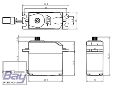 SAVÖX B-08KG Analog Standard Servo Budget by Savöx