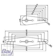 Savov Servo Horn Set (2pcs) Alu High Torque 25T