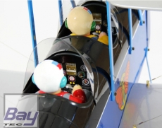 Seagull DH-60M Gipsy Moth 15cc 1700mm ARF - Doppeldecker Blau / Schwarz