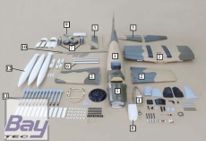 Bay-Tec Seagull Giant Skyraider A-1 Grau/Weiss 86" 2200mm ARF
