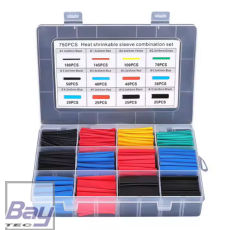 Schrumpfschlauch Set 750 Stk / 9 verschiedene Größen