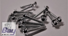 Innensechskant Servo und Kabinenhauben Schrauben M2,2 x 10,5mm Schwarz - VPE 10 Stk.