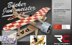 RC-Factory Bücker Jungmeister - Gelb - 775mm