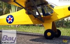 VQ-Model Aircraft J3 - CUB U.S. ARMY Yellow U.S. ARMY 46 size EP-GP - ARF - 1620mm
