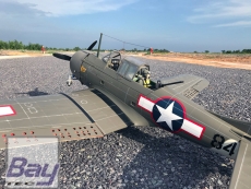 VQ-Model A-24 Banshee (Dautless SBD) .46 1540mm EP-GP mit Piloten und Waffen – ARF