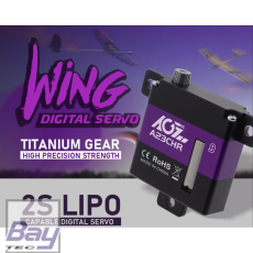 AGF-RC A23CHR Flächen Servo HV - 10mm 23g / 7kg/cm / Titan Getriebe