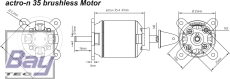 Aeronaut actro-n Brushless Motor 35-4-790 - 790KV