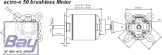 Aeronaut actro-n Brushless Motor 50-3-435 - 435KV