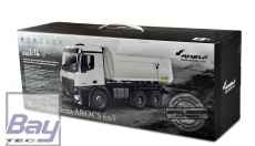 Mercedes Arocs LKW Kipper PRO Metall 1:18, 2,4GHz RTR weiß