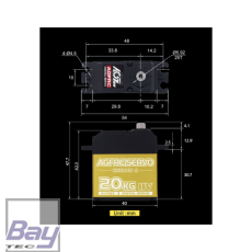 AGF-RC B53DHN Servo HV - 20kg - 20mm - 0,17sec / 60°