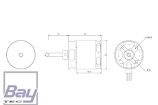 KAVAN Brushless-Motor PRO 2225-1600KV 22mm 34,5g