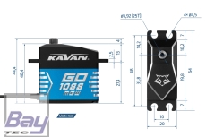 Kavan GO Servo GO-1088MGW (0.125s/60°, 74kg.cm)