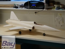 CNC Holzbaukasten F-20 Tigershark M 1:11 für WEMOTEC Mini Fan Evo