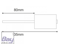 Brushless Motor BOOST 40 LS I KV=890 (80mm Welle)