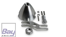 Klappspinner Turbo Spinner Aluminium mit Z-Gabel 50mm / 6,0mm Klemmkonus