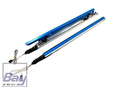 Elektrische Störklappen 440mm (Paar) 4,8 - 8,4V blau eloxiert