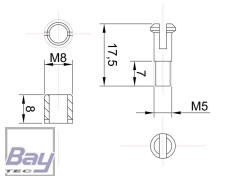 Topmodel Clip fixing mini - Tragflächen-Arretierung - 2 Paar
