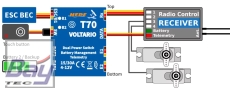 Voltario T70 JR - Der Voltario T70 ist eine digitale Hochleistungs-Doppelbatterie-Weiche mit fortschrittlichen Telemetriefunktionen.