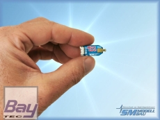 SM-Modellbau MicroVario - Echt winzig! Und trotzdem ist das MicroVario ein vollwertiges TEK Vario mit hochwertigen Drucksensoren und einem dreiachsigen Beschleunigungssensor. Volle Unterstützung für die Telemetrie von Jeti Duplex, Multiplex M-Link, Graupn