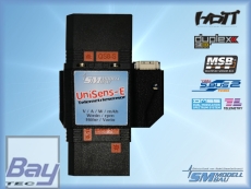 UniSens-E 280A QS8-S Telemetrie Mehrfachsensor - Spannung / Strom / Leistung / Kapazität / Energie / Brushless Drehzahl / Höhe / Vario