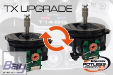 Futaba T14SG, FX22, FX32, T18MZ, T16SZ, T16IZ, T18SZ und FX36 Umrüstung Ihrer Anlage auf Potless ULTIMATE Gimbal / Knüppel