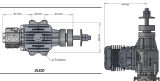 DLE20 20ccm Benzin Motor incl. Elektronischer Zündung