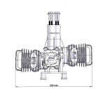 DLE111 111ccm Boxer Benzin Motor incl. Elektronischer Zündung