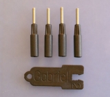 CFK Kugelgelenkadapter für Carbonrohr 3mm M2 (VE 4Stk. + Schlüssel)