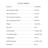 Volta Brushless Motor X2206/1400 - 27g - 1400KV