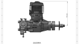 DLE20RA 20ccm Benzin Motor incl. Elektronischer Zündung - Heckauslass