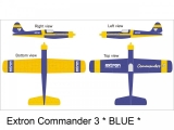 Extron Commander 3 ARF (blau) / 1550mm