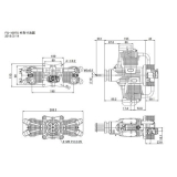 SAITO FG-100TS BENZIN MOTOR 2-ZYLINDER MIT ELEKTRONISCHER ZÜNDUNG