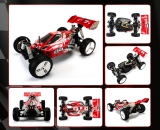 Team Magic Buggy B8ER Rot/Schwarz - 1/8 Elektrisch - 4WD Buggy - RTR - 2500kv Brushless Motor - 4S - Wasserdicht