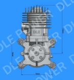 DLE30 V2 30ccm Benzin Motor incl. Elektronischer Zündung