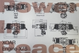 XOAR Engine-X75 - 74ccm Boxer Benzin Motor incl. elektronischer Zündung