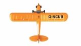 Skylark Propellerflugzeug Piper J3 3D/6G 5 Kanal 2,4GHz - 650mm - incl. Gyro