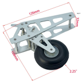 Segler Einziehfahrwerk Alu mit 57mm Rad