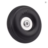 Bay-Tec 5" 127mm PU Rad mit Alu Felge / 6 mm Achse / 1 Stk.