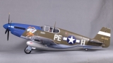 FMS Big Scale P-51B Dallas Darling V9 grün/blau PNP Set ohne Akku/RC